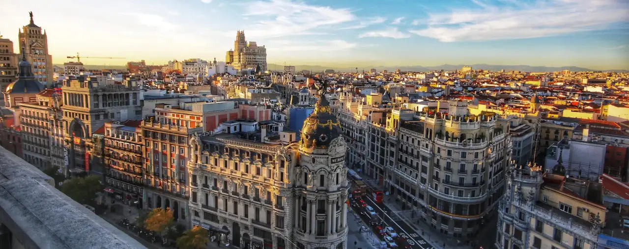 Blick auf Madrid, Spanien