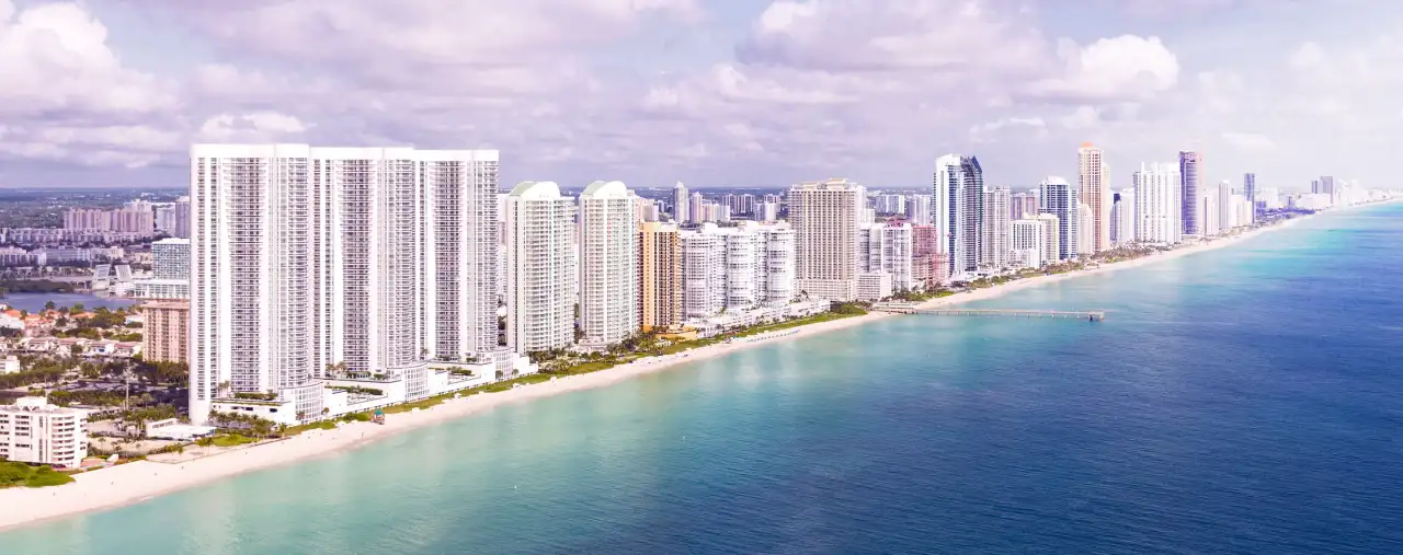 Sunny Isles Beach in Miami, Florida, USA