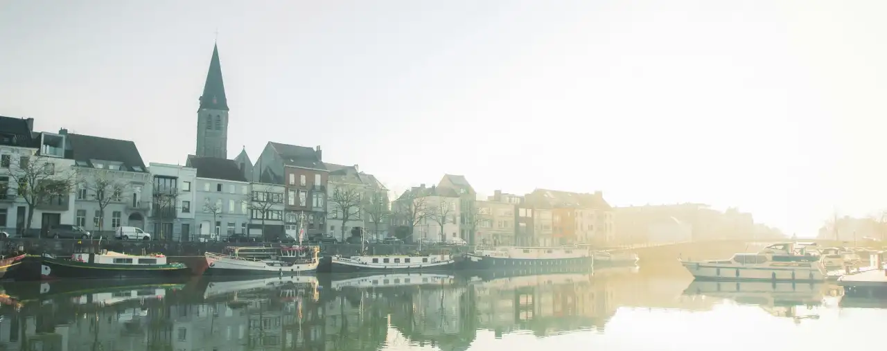 Küstenpanorama von Gent, Belgien
