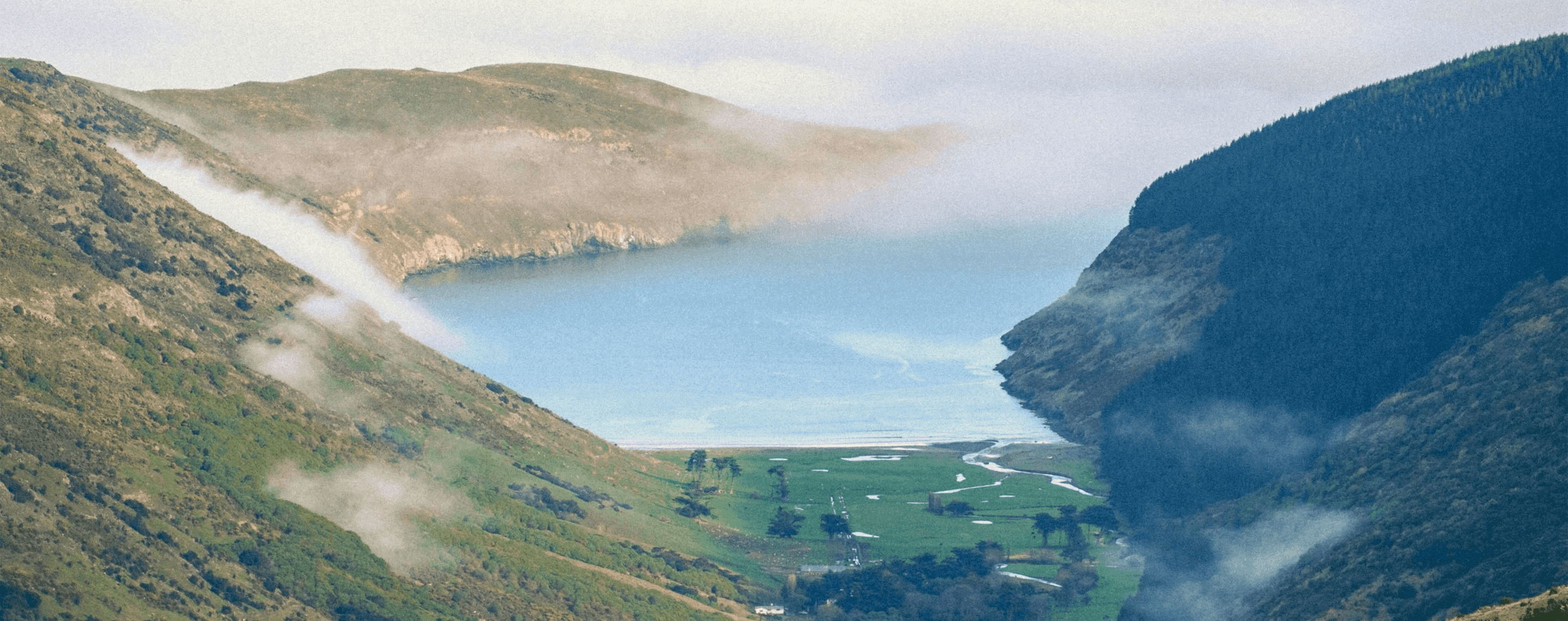 Aussicht Port Hills in Cashmere, Christchurch, Neuseeland