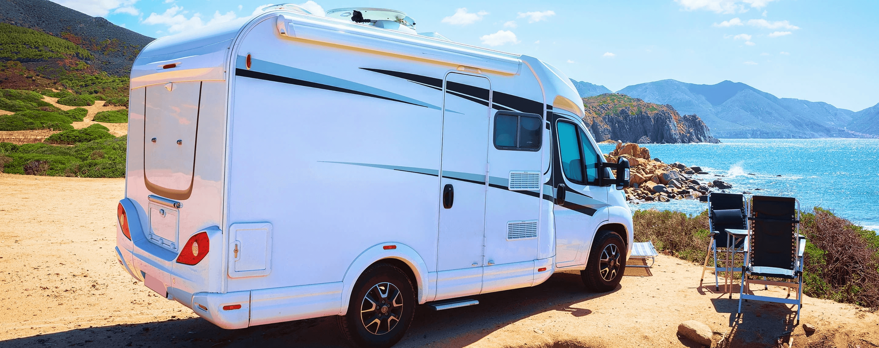sardinien mit dem wohnmobil, am meer, italien