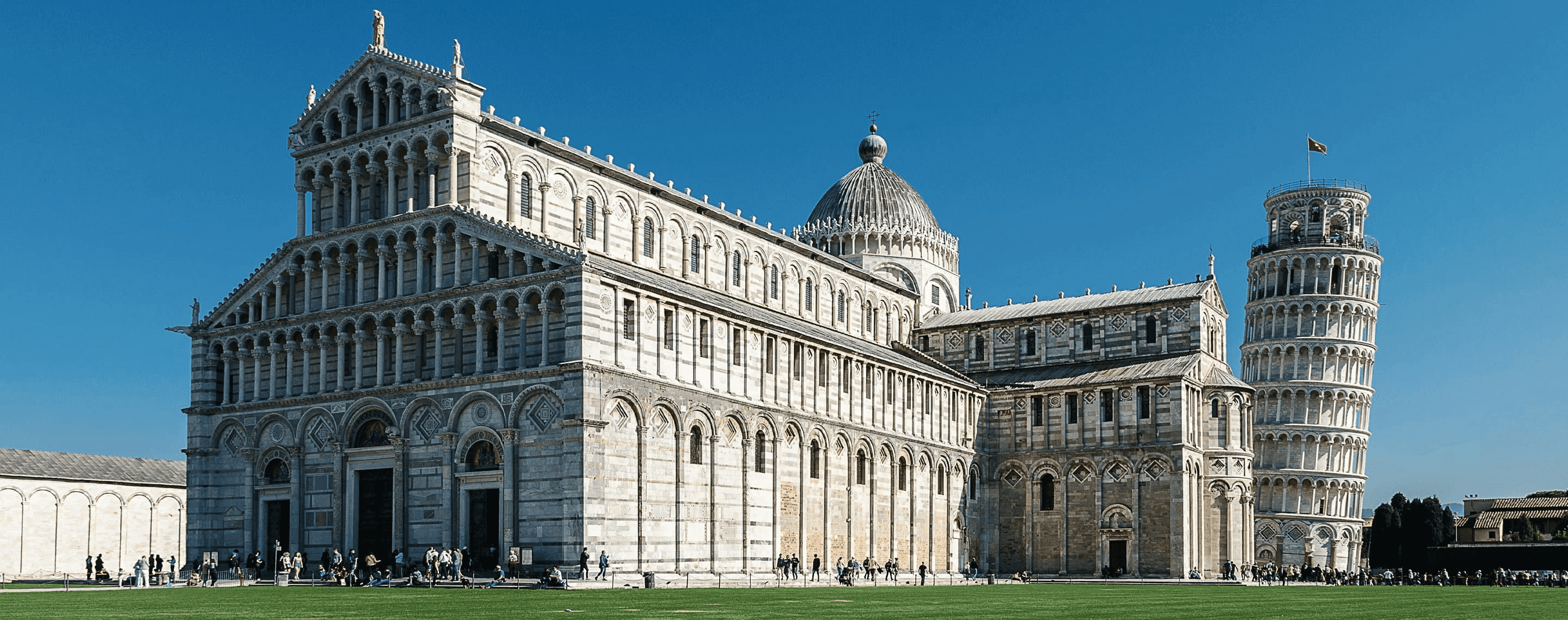 Schiefer Turm von Pisa am Dom Santa Maria Assunta in Italien