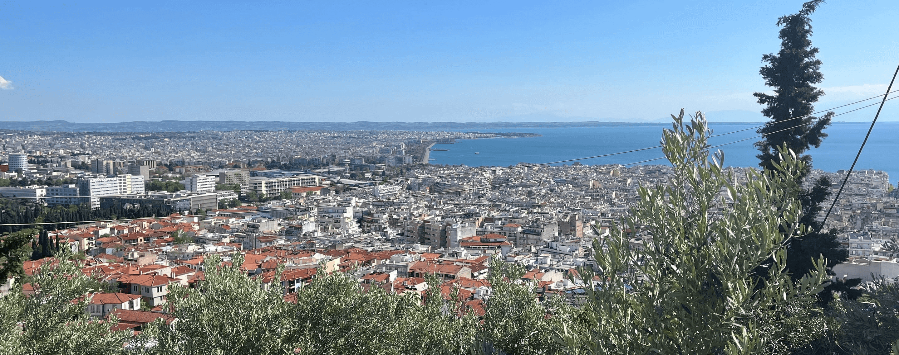 Panoramablick auf die griechische Metropole Thessaloniki