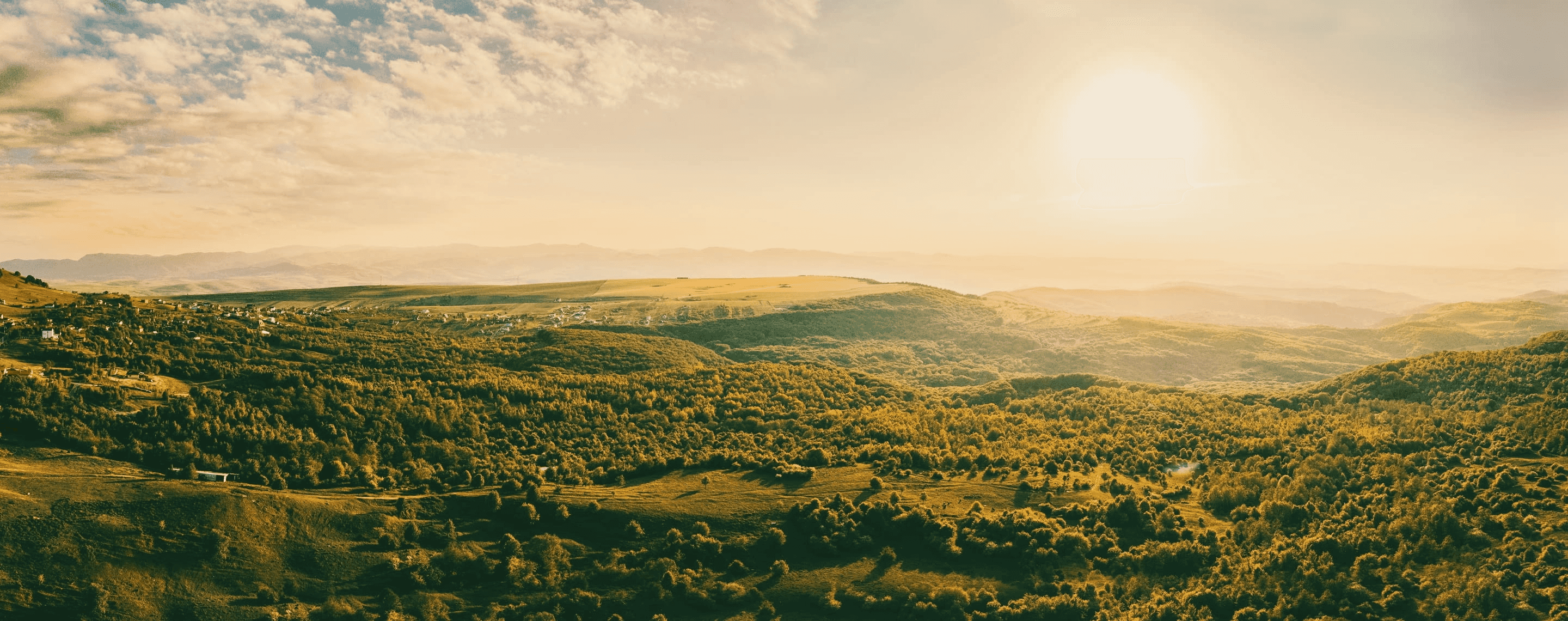 Landschaftspanorama Salicea, Rumänien