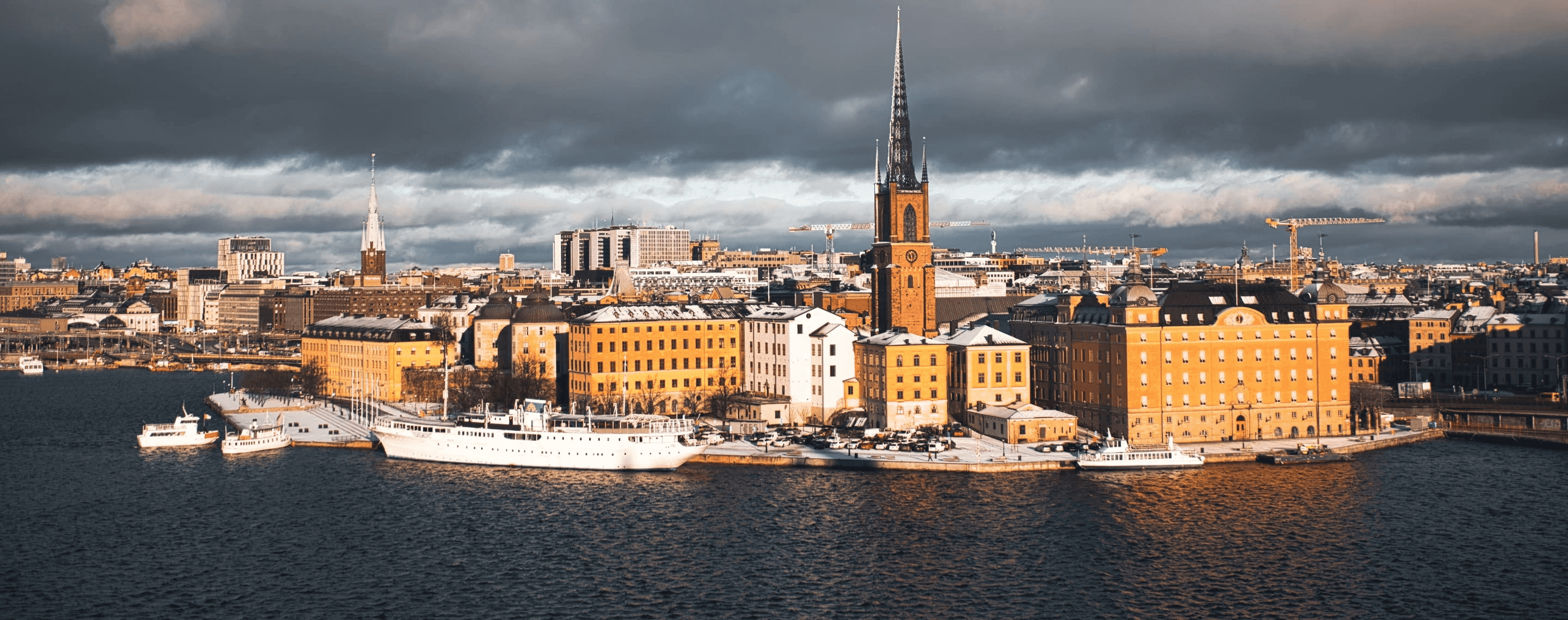 Stockholm Panorama bei Sonnenschein, Schweden