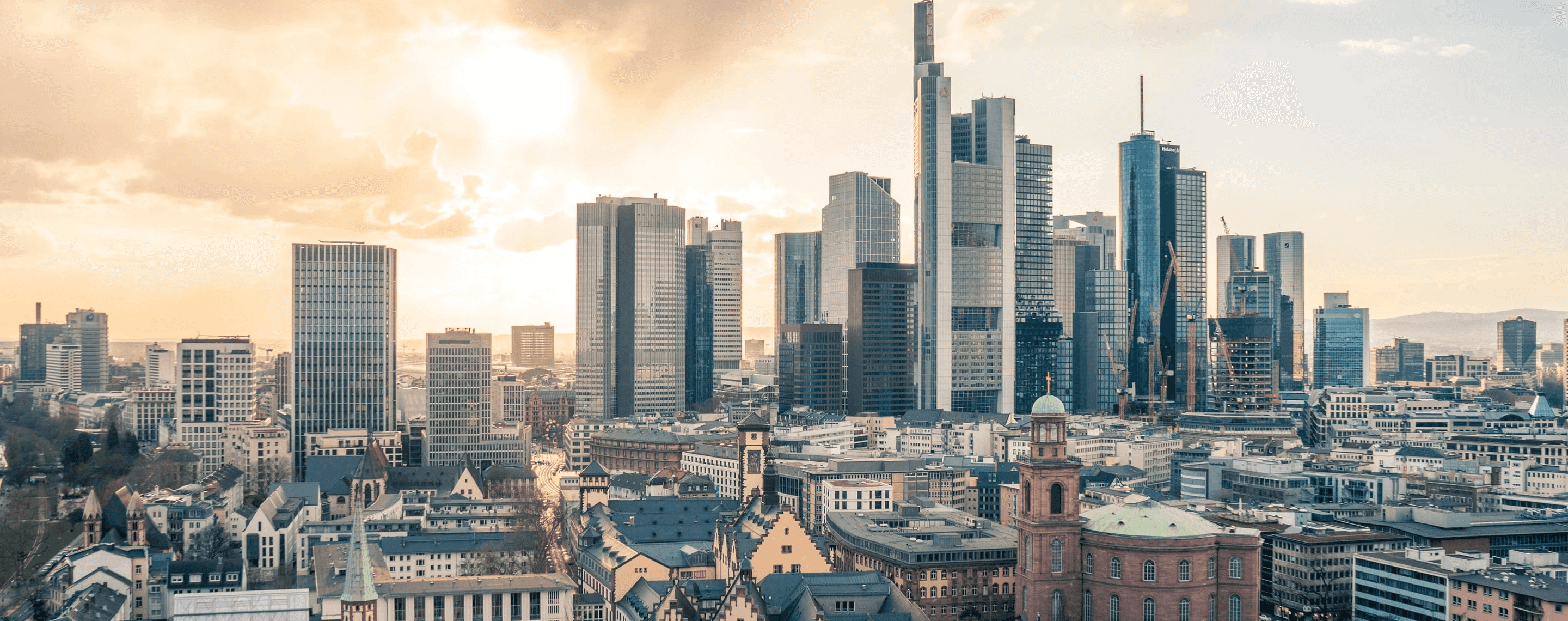 Panorama von Frankfurt mit Skyline