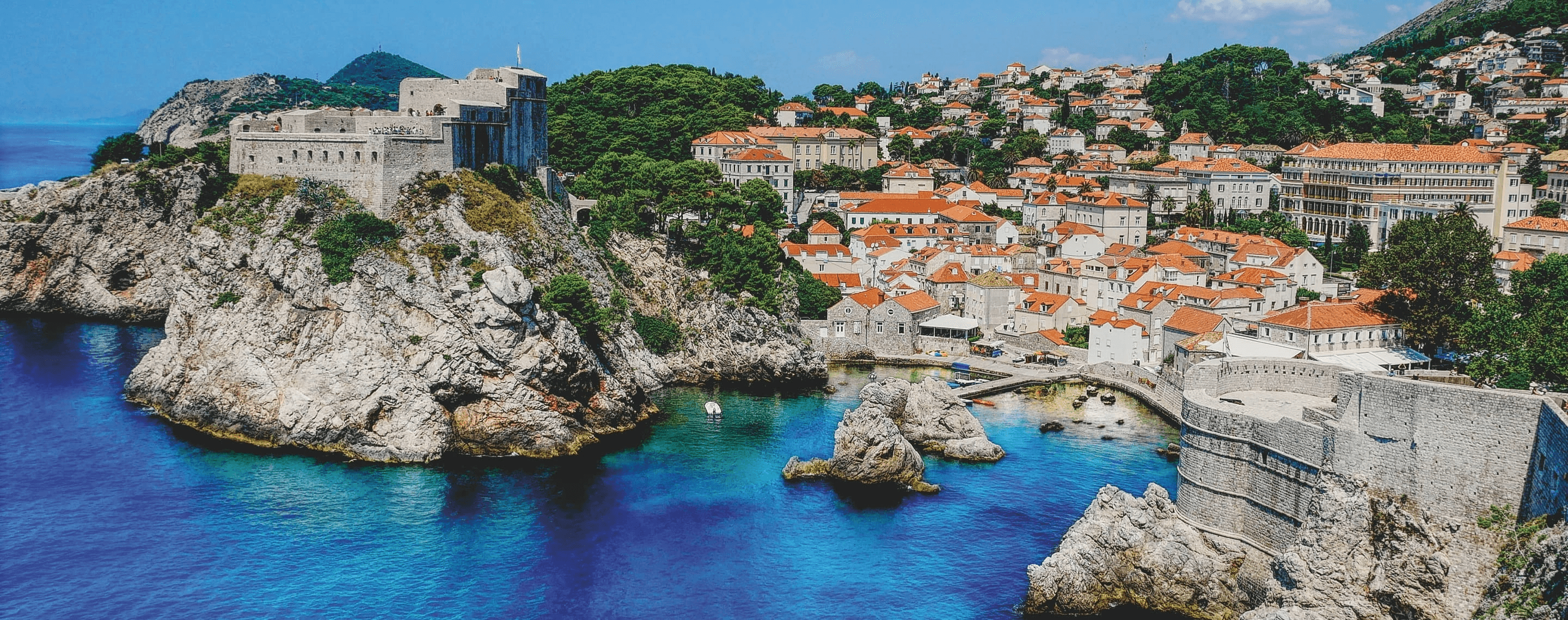 Blick auf Dubrovnik, Kroatien