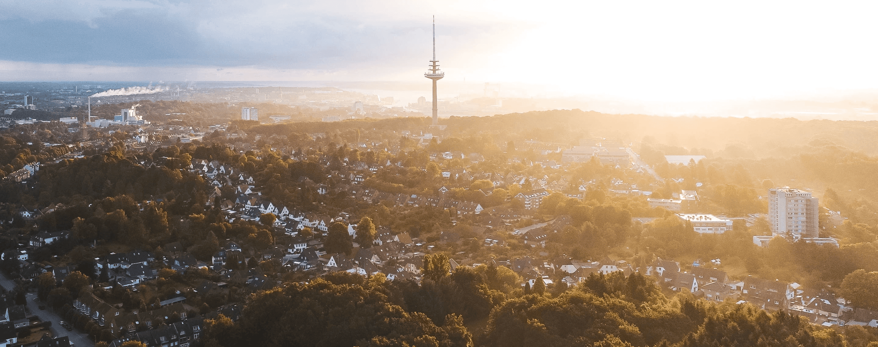 Panoramablick auf Kiel mit Fernsehturm