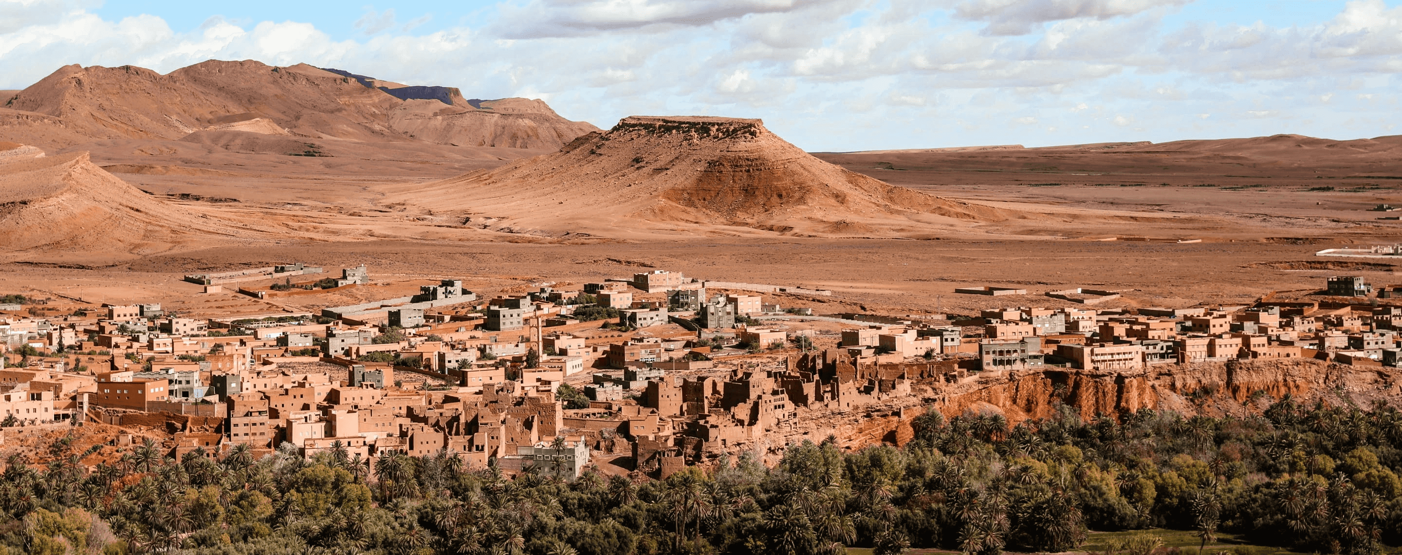 Blick auf Tinghir, Marokko