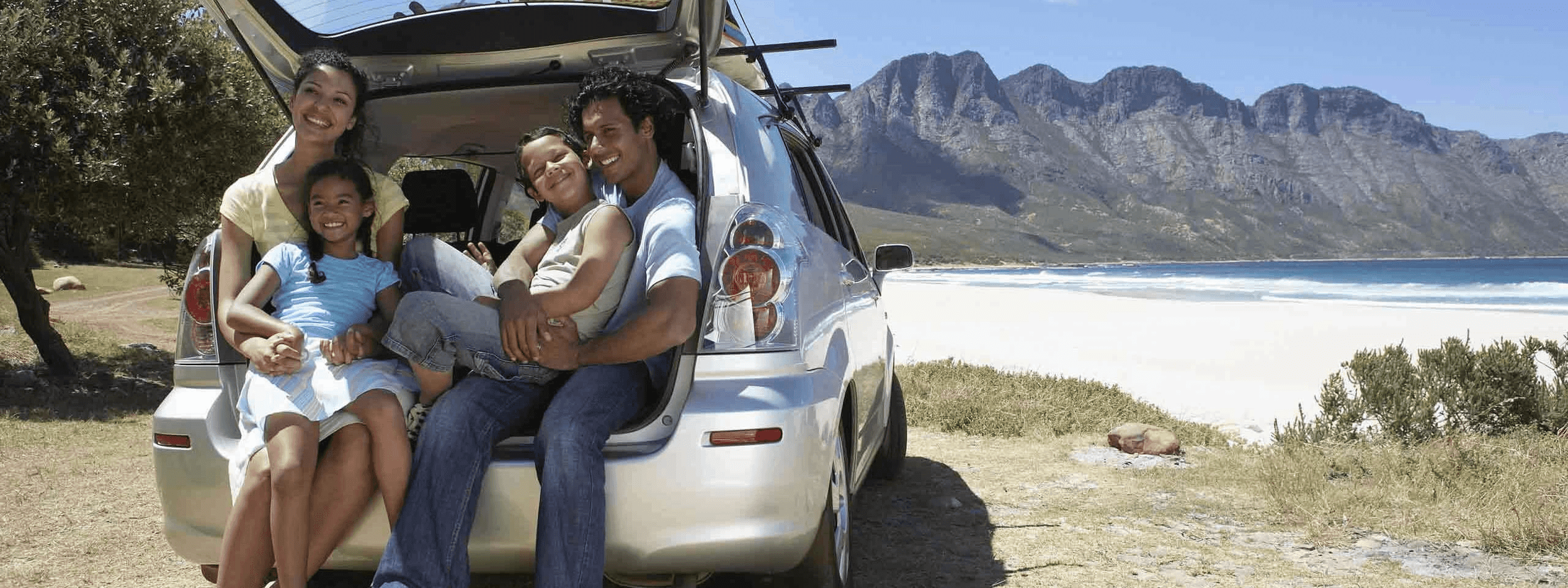 familie minivan beach