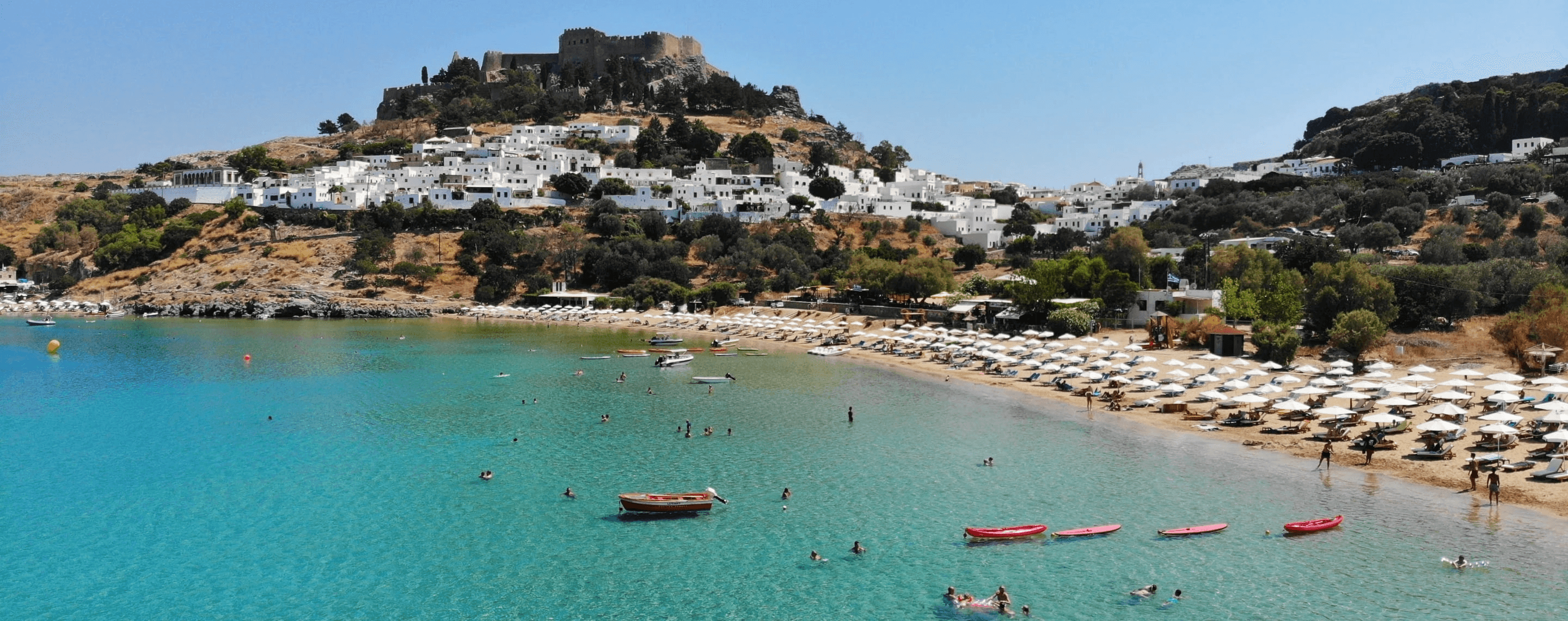 Blick auf Rhodos, Griechenland