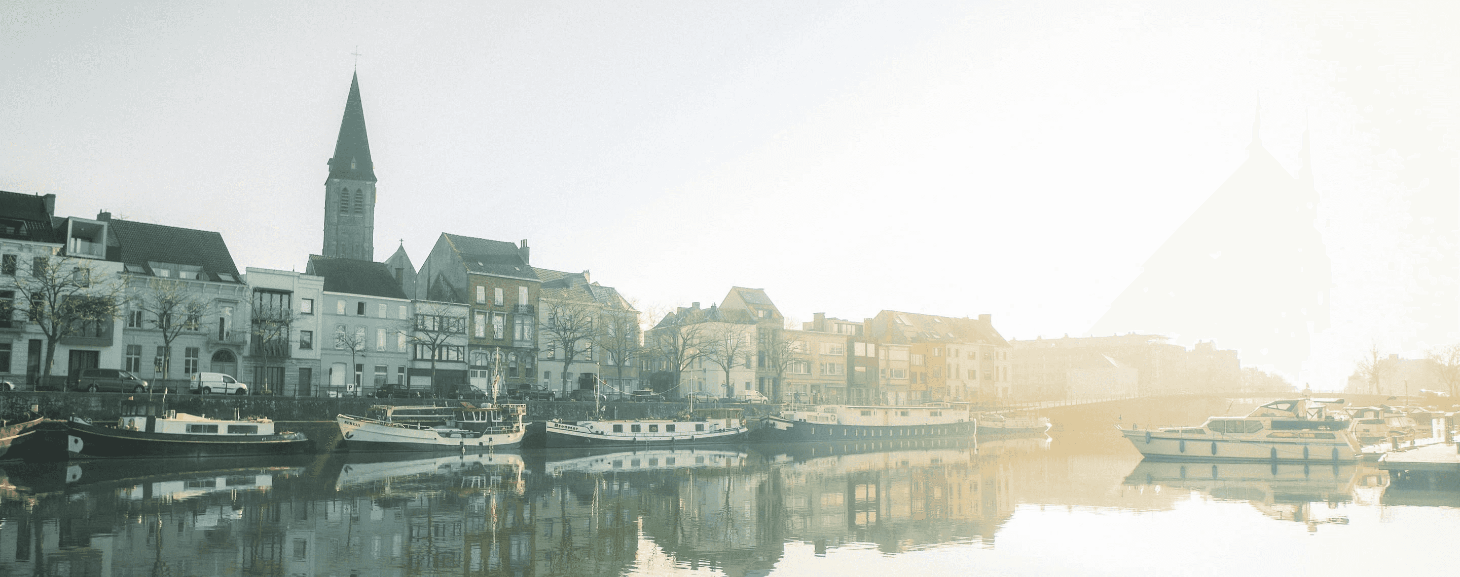 Küstenpanorama von Gent, Belgien