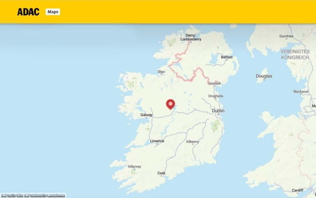 Karte von Irland ADAC Maps