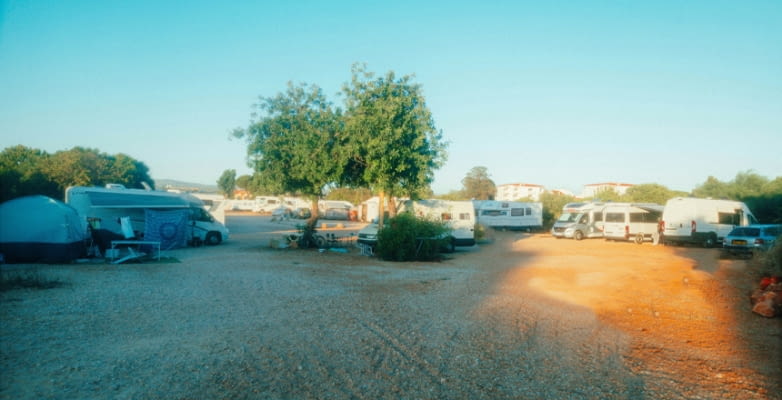 Campingplatz an der Algarve, Portugal