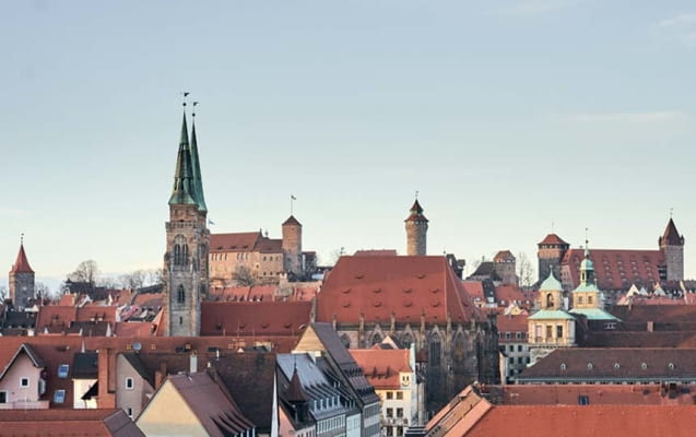 Panorama von Nürnberg mit Kaiserburg