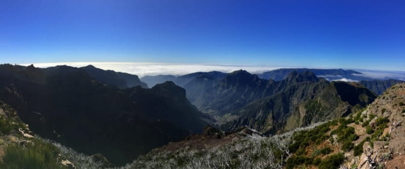 madeira portugal pico arieiro pico ruivo berge wandern