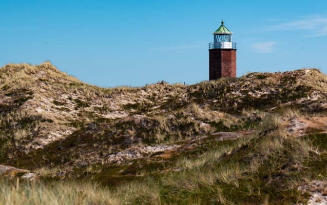 Leuchtturm Quermarkenfeuer am Roten Kliff in Kampen auf Sylt
