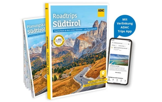 Cover des ADAC Reiseführers Roadtrips Südtirol