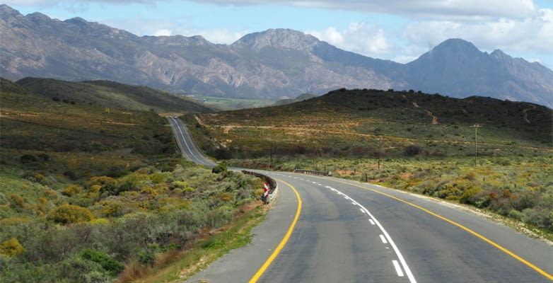 Garden Route Südafrika mit Blick auf die Berge